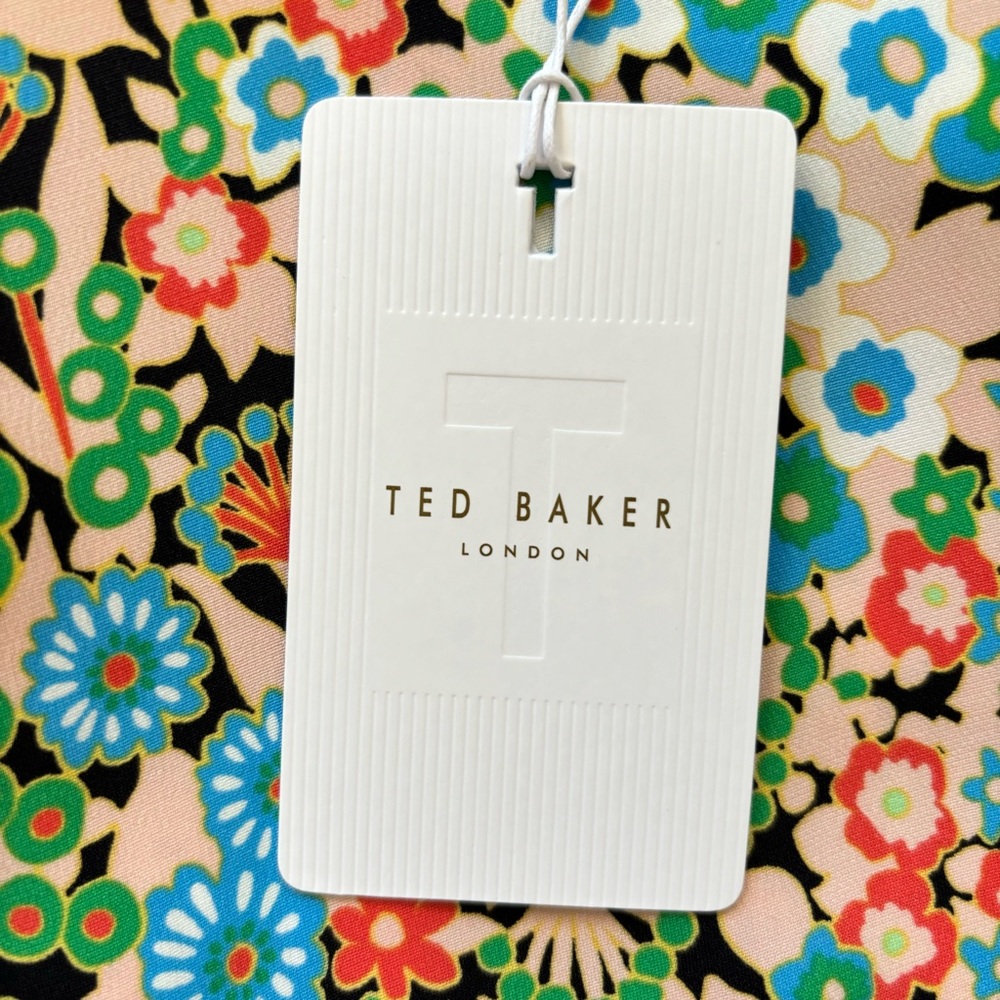 TED BAKER Nelliy Sleeveless Floral Top with Shoulder Detail—4-6 - Picture 14 of 16